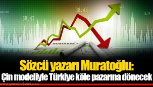 Sözcü yazarı Muratoğlu: Çin modeliyle Türkiye köle pazarına dönecek