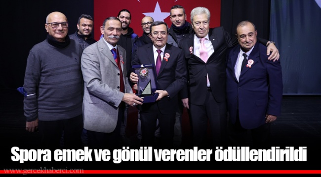 Spora emek ve gönül verenler ödüllendirildi