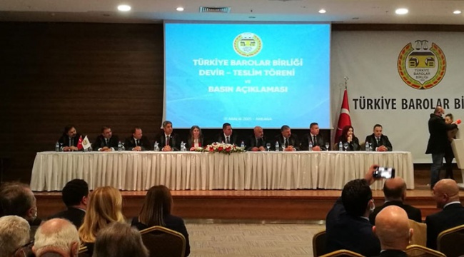 TBB'de devir teslim töreni: Feyzioğlu katılmadı