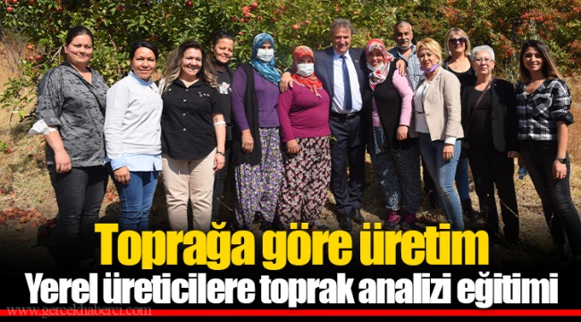 Toprağa göre üretim ​​​​​​​Yerel üreticilere toprak analizi eğitimi
