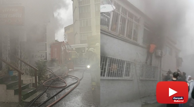 Yangında can pazarı... Demir parmaklıklar kırılarak kurtarıldılar