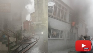 Yangında can pazarı... Demir parmaklıklar kırılarak kurtarıldılar