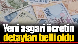 Yeni asgari ücretin detayları belli oldu