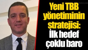 Yeni TBB yönetiminin stratejisi: İlk hedef çoklu baro