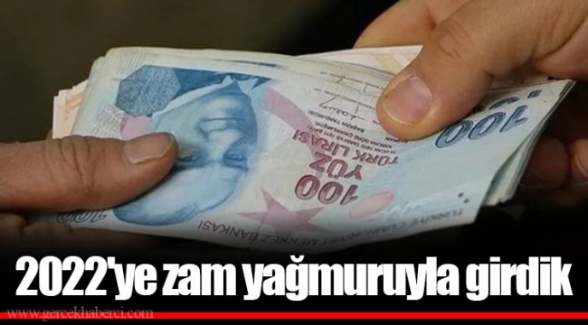 2022'ye zam yağmuruyla girdik