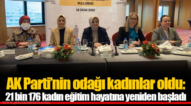 AK Parti'nin odağı kadınlar oldu: 21 bin 176 kadın eğitim hayatına yeniden başladı