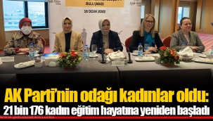 AK Parti'nin odağı kadınlar oldu: 21 bin 176 kadın eğitim hayatına yeniden başladı