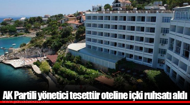 AK Partili yönetici tesettür oteline içki ruhsatı aldı
