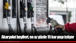 Akaryakıt bayileri, en az yüzde 15 kar payı istiyor