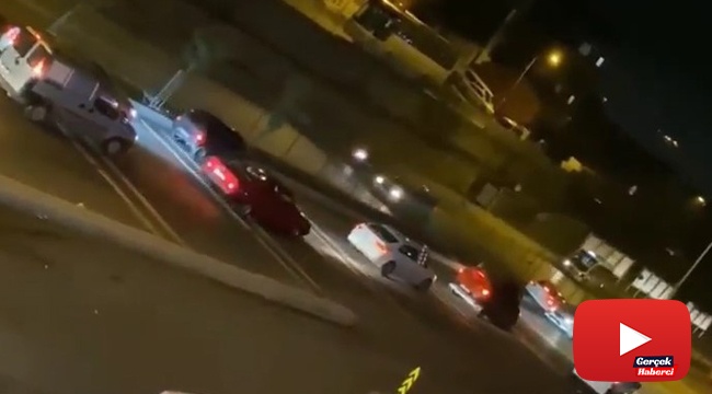 Asker konvoyunda drift yaparken kaza yaptı