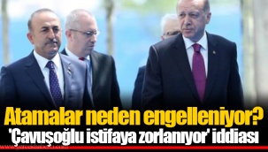 Atamalar neden engelleniyor? 'Çavuşoğlu istifaya zorlanıyor' iddiası