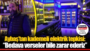 Aybaş’tan kademeli elektrik tepkisi: “Bedava verseler bile zarar ederiz”