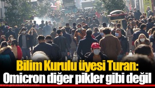 Bilim Kurulu üyesi Turan: Omicron diğer pikler gibi değil