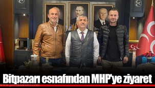 Bitpazarı esnafından MHP'ye ziyaret