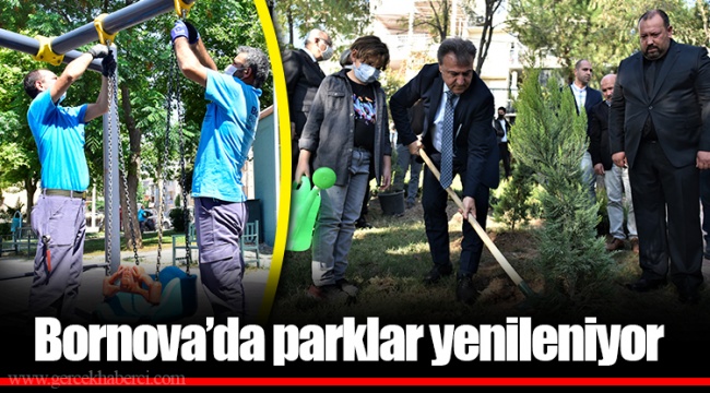 Bornova’da parklar yenileniyor