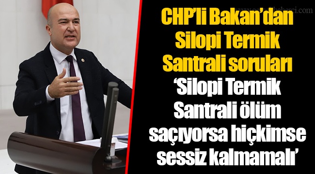 CHP’li Bakan’dan Silopi Termik Santrali soruları ‘Silopi Termik Santrali ölüm saçıyorsa hiçkimse sessiz kalmamalı’
