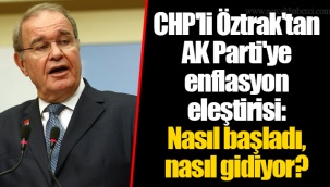 CHP'li Öztrak'tan AK Parti'ye enflasyon eleştirisi: Nasıl başladı, nasıl gidiyor?