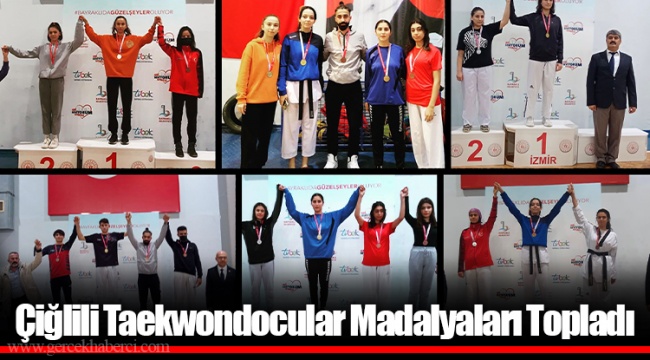Çiğlili Taekwondocular Madalyaları Topladı