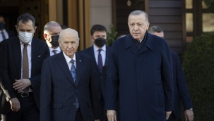 Cumhurbaşkanı Erdoğan, MHP Genel Başkanı Bahçeli ile görüştü