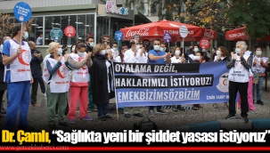 Dr. Çamlı, “Sağlıkta yeni bir şiddet yasası istiyoruz”