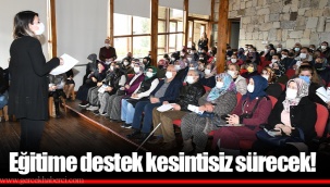 Eğitime destek kesintisiz sürecek!