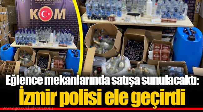 Eğlence mekanlarında satışa sunulacaktı: İzmir polisi ele geçirdi
