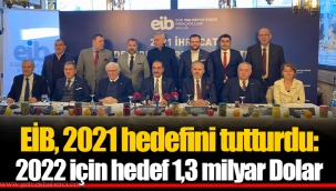 EİB, 2021 hedefini tutturdu: 2022 için hedef 1,3 milyar Dolar