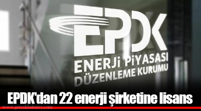 EPDK'dan 22 enerji şirketine lisans
