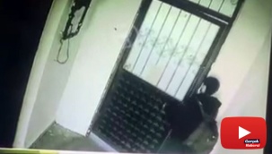 Fare gibi apartman boşluğunda gezen hırsız, bir saat içinde üç daireye girdi