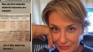 Gülse Birsel elektrik faturasını paylaşıp isyan etti: Kira tadında…