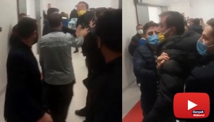 Hastanede gergin anlar, güçlükle sakinleştirilebildi