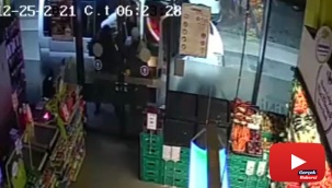 Hırsızlık çetesinin market soygunu kamerada