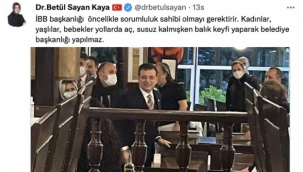 İmamoğlu İstanbul Karla Boğuşurken Lüks Balık Restoranına mı Gitti?