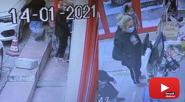 İstanbul’da yankesici anne kamerada