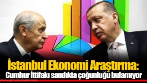 İstanbul Ekonomi Araştırma: Cumhur İttifakı sandıkta çoğunluğu bulamıyor