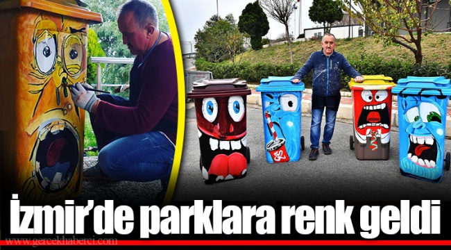 İzmir’de parklara renk geldi