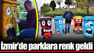 İzmir’de parklara renk geldi