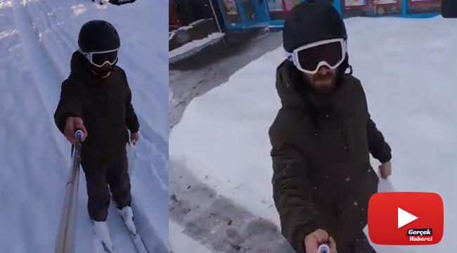 Kayak takımlarına atlayıp alışverişe çıktı