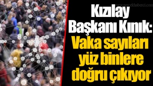 Kızılay Başkanı Kınık: Vaka sayıları yüz binlere doğru çıkıyor