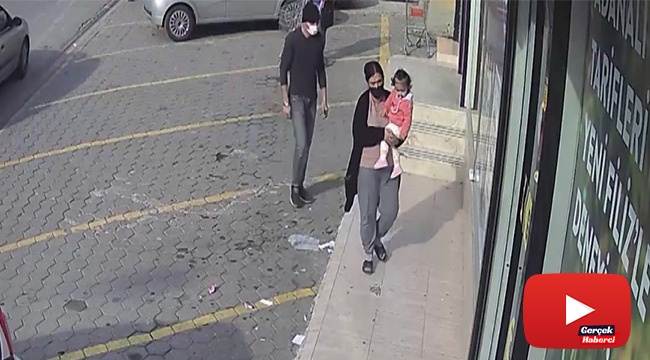 Kucağında bebeği olan kadının cüzdanını böyle çaldı