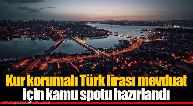 Kur korumalı Türk lirası mevduat için kamu spotu hazırlandı