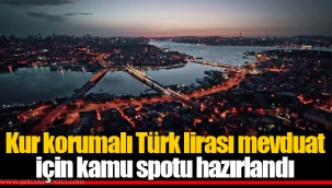 Kur korumalı Türk lirası mevduat için kamu spotu hazırlandı