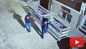 Makasla kilidi kesip, 5 bin liralık inşaat malzemesi çaldılar