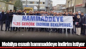 Mobilya esnafı hammaddeye indirim istiyor