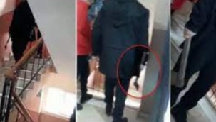 Öğrenciler kavga etti, veli baltayla okulu bastı!