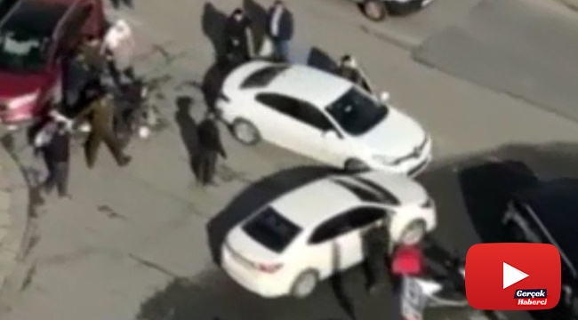 Önce tartıştı sonra motosiklete çarpıp böyle kaçtı