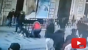 Polis yankesiciyi üstüne atlayarak yakaladı