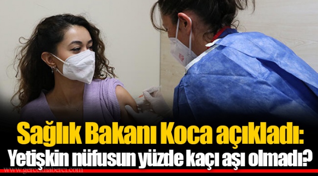 Sağlık Bakanı Koca açıkladı: Yetişkin nüfusun yüzde kaçı aşı olmadı?