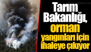 Tarım Bakanlığı, orman yangınları için ihaleye çıkıyor