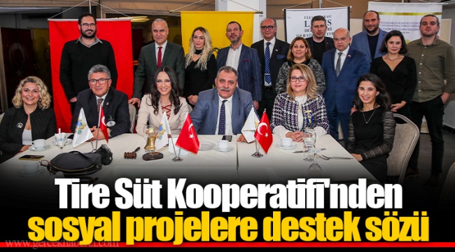 Tire Süt Kooperatifi'nden sosyal projelere destek sözü